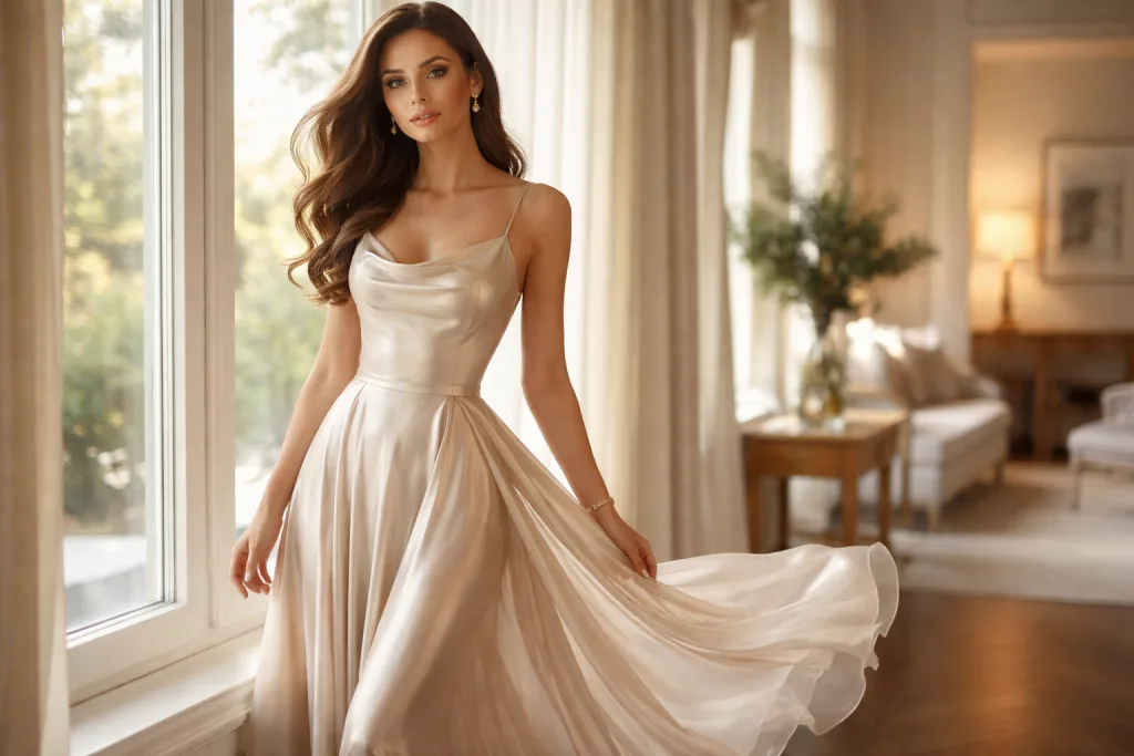 What Is Acetate Fabric in Clothing? 3 acetate fabric evening dress