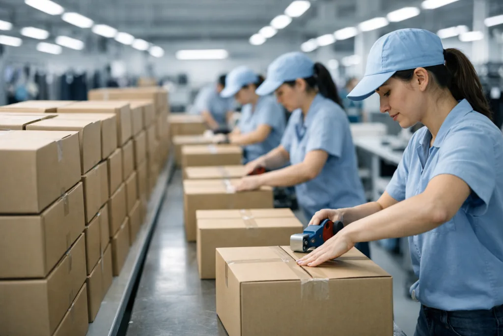 Apparel Production Timeline Breakdown (Week by Week) 3 apparel production packingjpg