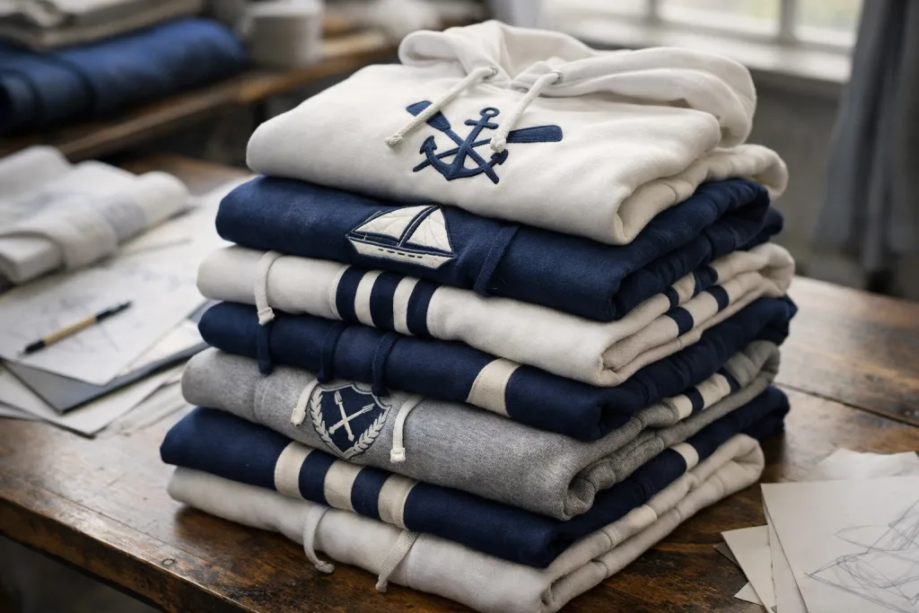 Blue and White Hoodie: Fresh & Clean Design Ideas 2 blue and white hoodie patternsjpg