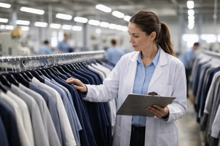 Switch Supplier 6 clothing manufacturer evaluation checklist quality inspection in a modern garment factory