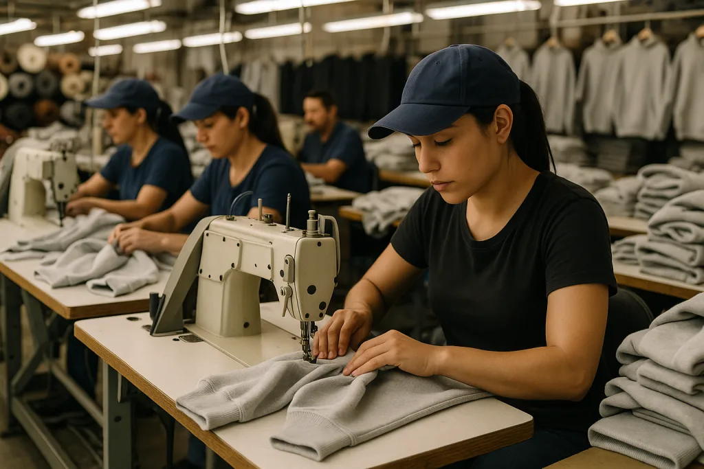 Best Hoodie Brands: What Makes a Hoodie “Premium”? 2 hoodie production floor