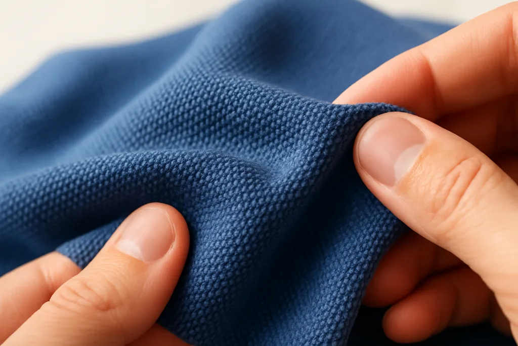 Big & Tall Polo Shirts for Men — Fit, Comfort & Size Guide 2 pique knit fabric closeup big tall polo