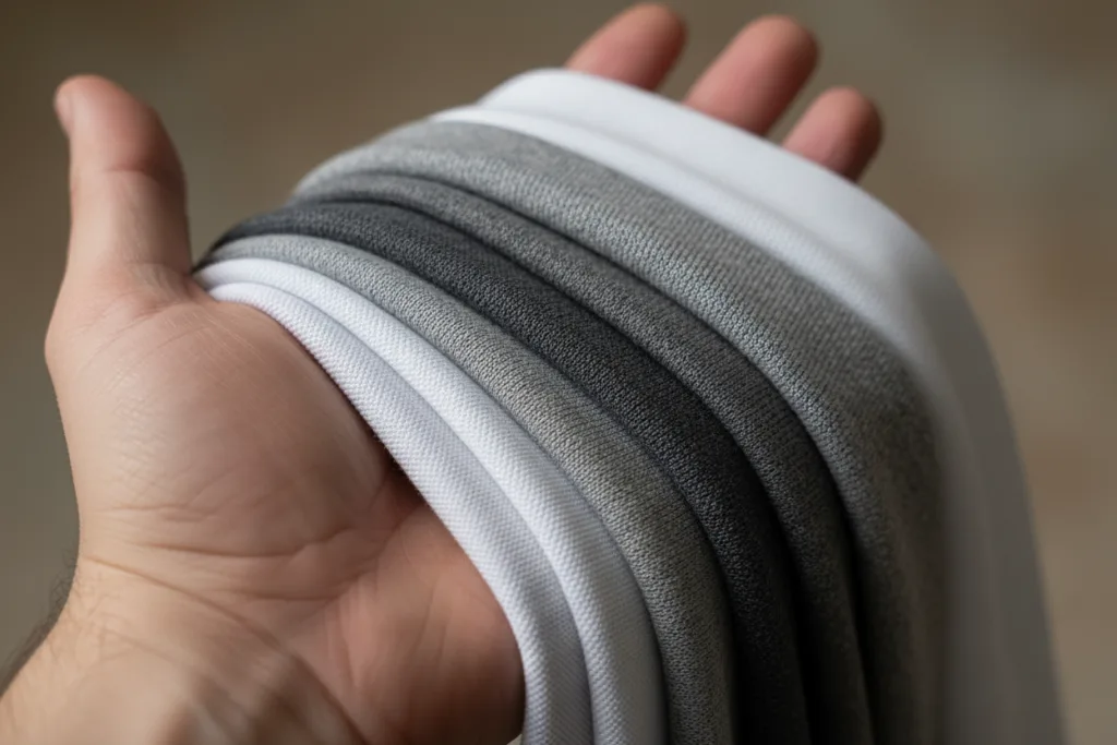 Best Fitting Polo Shirts — Fit Comparison & Fabric Guide 2 polo fabric drape detail