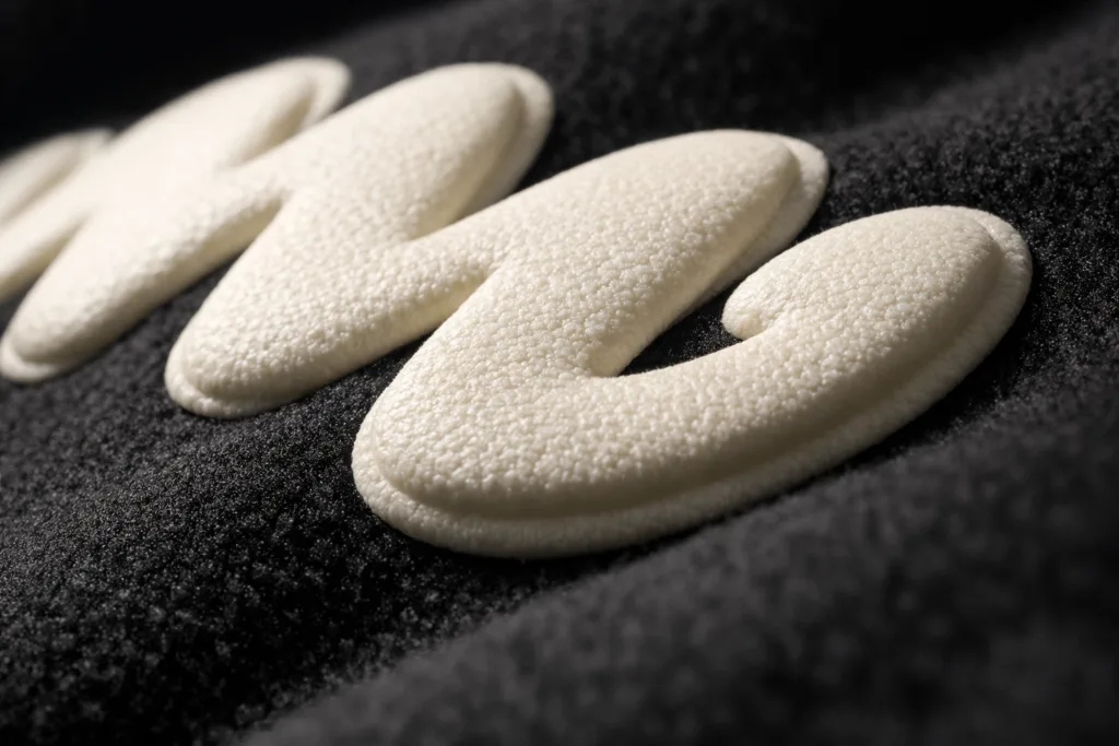 Embroidery vs Puff Print: Which Is Better for Hoodies? 2 puff print hoodie logo