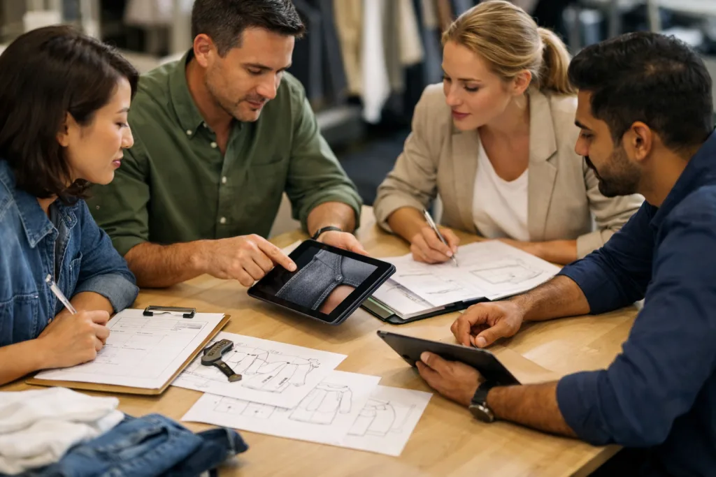 Case Study: Fixing Quality Inconsistency in Apparel 3 quality inconsistency strategy meetingjpg