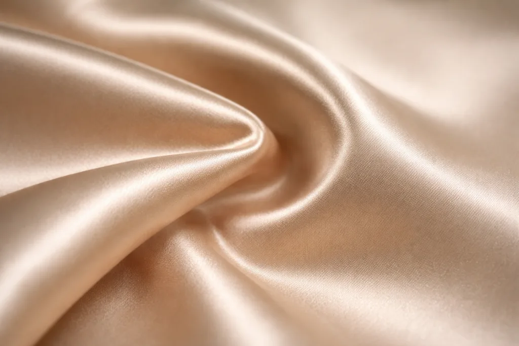 What Is Satin Fabric Made Of? 1 satin fabric macro texture