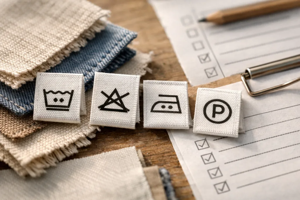 Garment Labeling Requirements: The 12 Essential Elements You Can't Miss 2 care symbols fiber content label