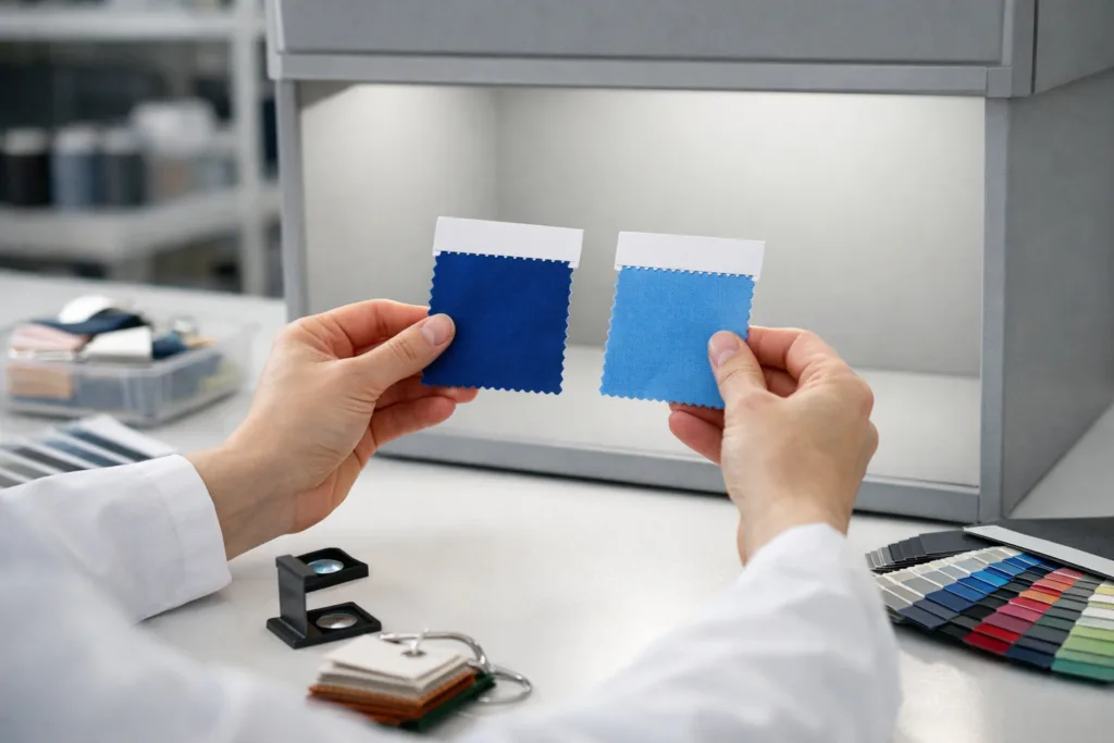 Lab Dip Approval Simplified: 7 Steps to Reliable Color Control for Apparel Brands 1 lab dip approval comparison factory