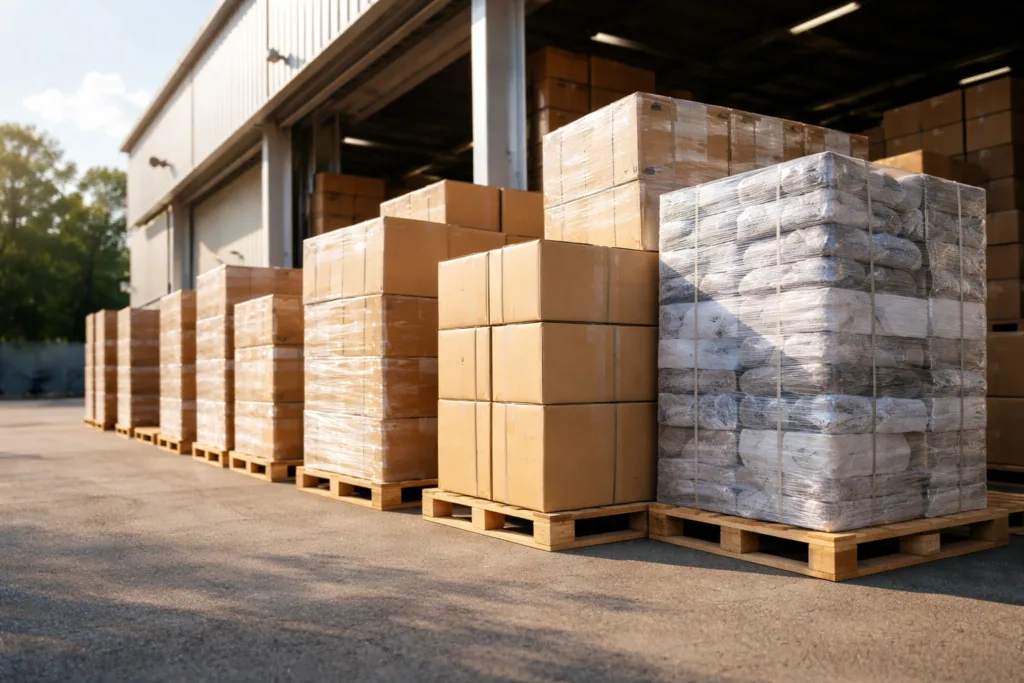 50 Must-Ask Questions (& Red Flags) Before Your First Apparel Purchase Order 3 packed apparel export shipment