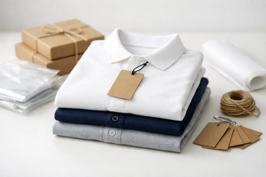 9 Fast-Track Steps: How to Develop a New Polo Faster—Critical Path Essentials for Collar, Placket, and Fabric Decisions 3 polos finished packaging qc