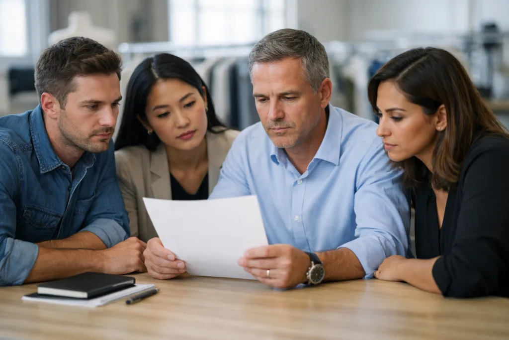 How to Eliminate Rework: The Winning Sample Approval Workflow for Garment Brands 3 team sample approval confirmation