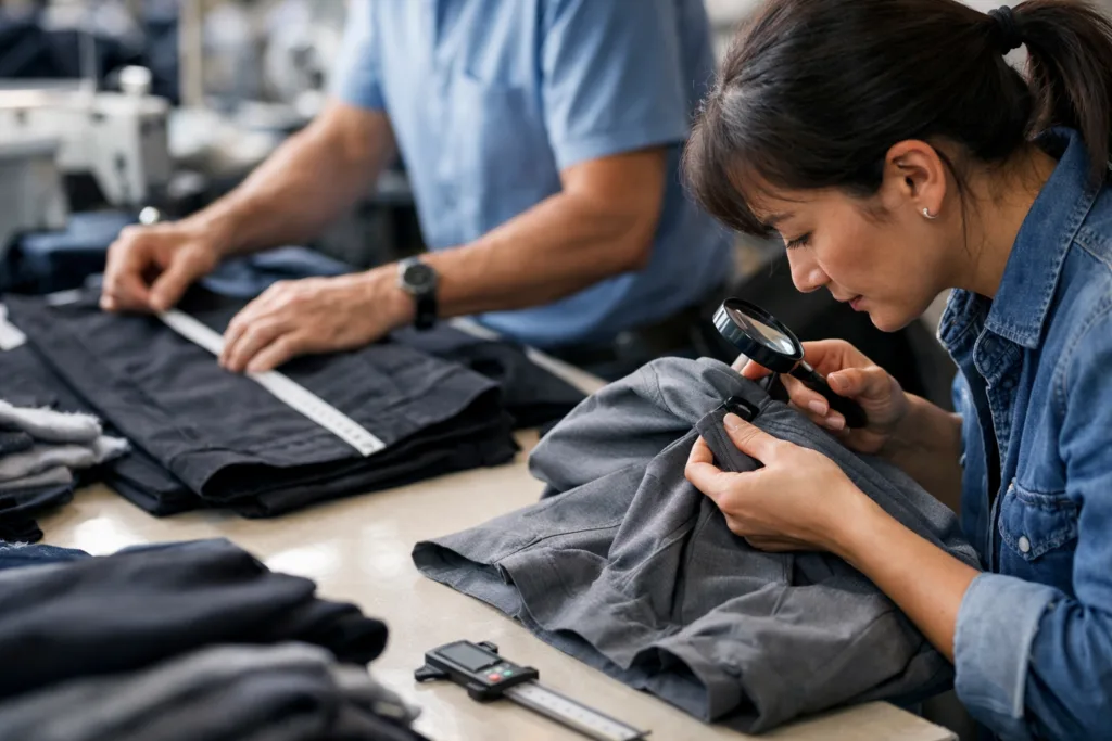 Unlocking Garment Factory Capabilities: The Essential Machines and QC Checkpoints Explained 2 garment qc workflow inspection