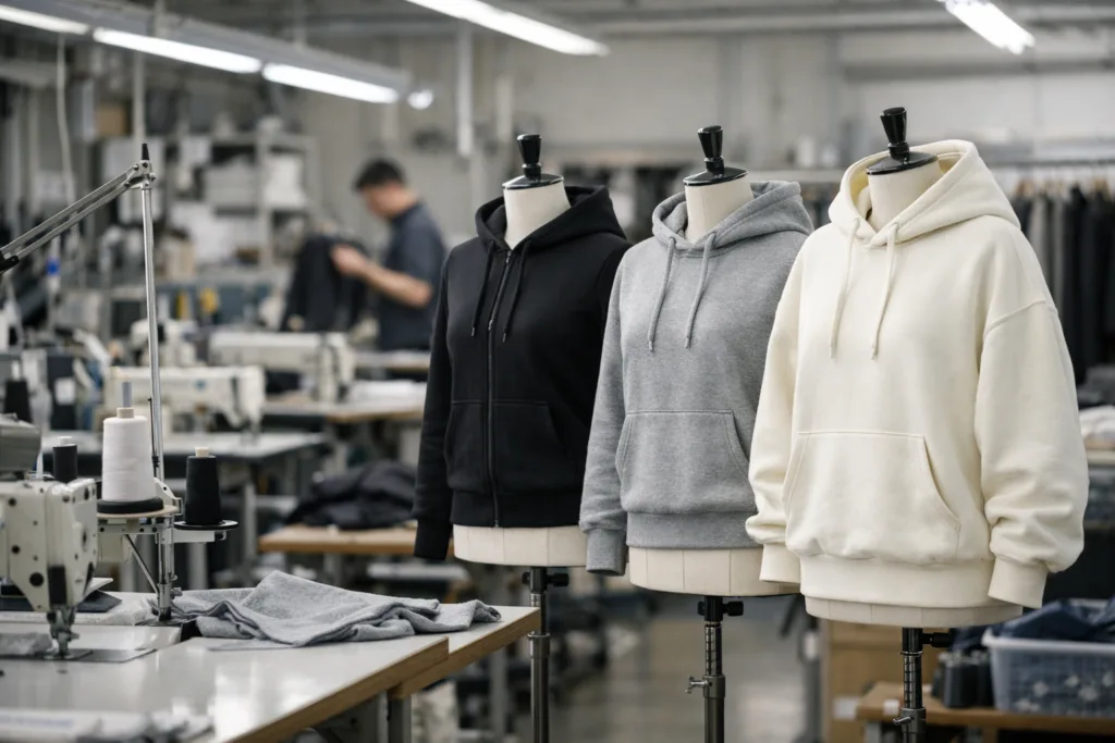 Sharp, Not Sloppy: How to Nail Hoodie Fit Without the Baggy Look 2 hoodie fit manufacturing comparison