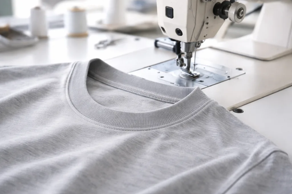 Jersey Knit Fabric: The Unsung Hero of Comfortable, Quality T-Shirts 3 jersey knit tshirt neckline rib trim