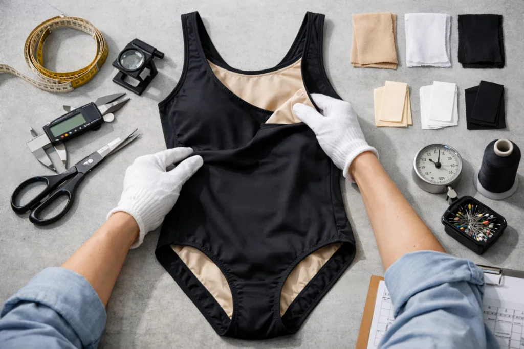 Bikini vs One-Piece: Decoding Material Differences for Smarter Bulk Orders 3 one piece material qc inspection