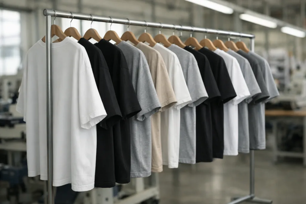 Oversized vs Regular Fit T-Shirts: The 7 Surprising Differences Shaping Trend-Driven Apparel 1 oversized vs regular fit t shirts factory display
