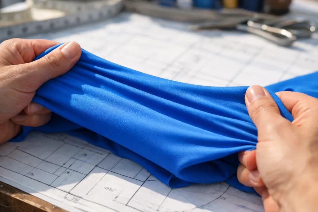What Are Swimsuits Made Of? 11 Essential Material Facts to Make Your Next Bulk Order Smarter 2 swimsuit material elasticity test