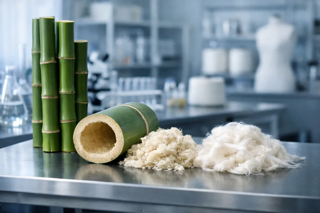 Is Bamboo Fabric Sustainable? 9 Surprising Truths on Eco-Friendliness vs. Greenwashing 1 bamboo fabric intro lab