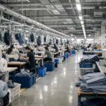 A professional, organized Chinese garment production line—showing why China’s apparel supply chain remains the most stable choice in 2026.