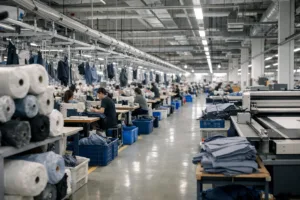 Home 43 A professional, organized Chinese garment production line—showing why China’s apparel supply chain remains the most stable choice in 2026.