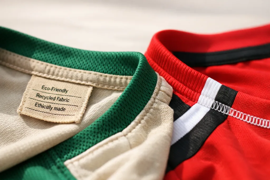 Custom Team Clothing vs Ready-Made Teamwear: 11 Key Differences to Power Up Your Brand 3 eco custom vs standard ready made teamwear