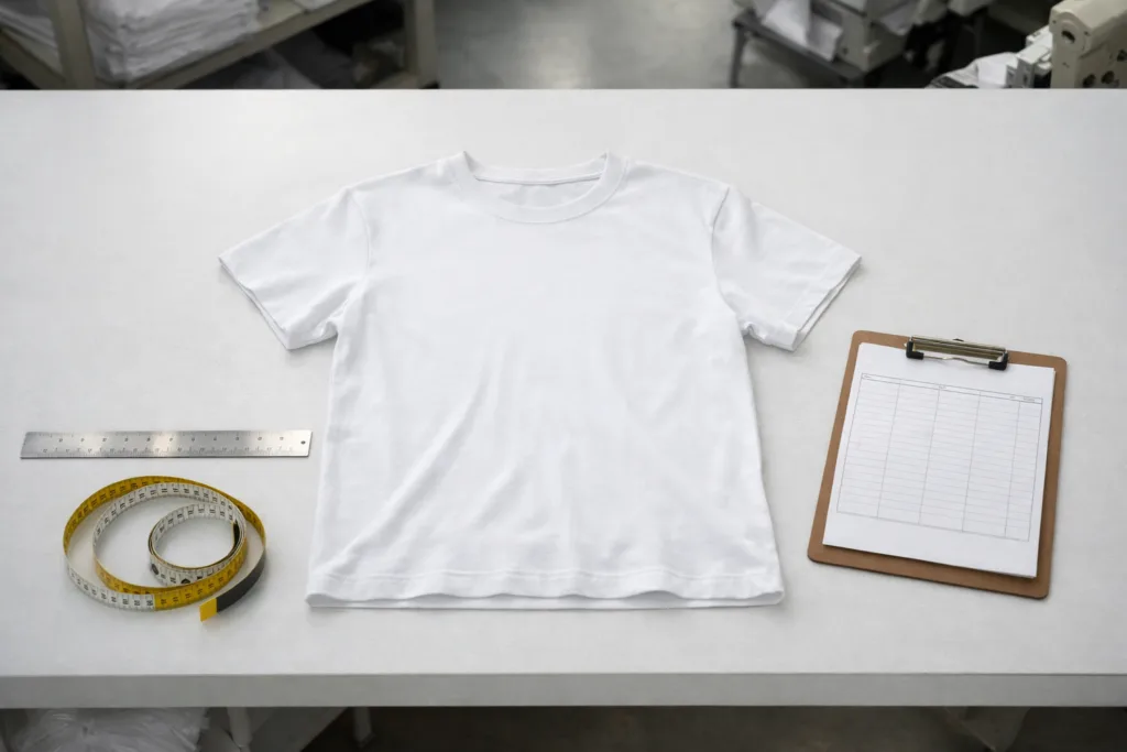 How to Measure Garments for Production: 21 Essential Steps to Avoid Rework 1 measure garments production setup