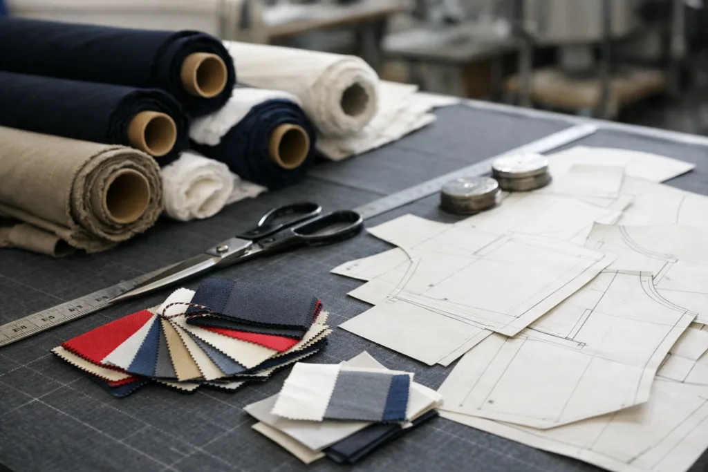 Choosing a Reliable Custom Team Clothing Manufacturer: 9 Must-Know Checks for Bulk Orders 2 teamwear manufacturer sample fabric selection