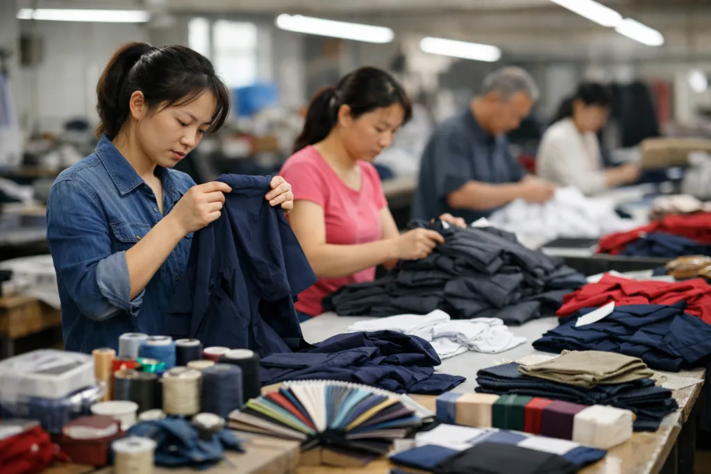 Unlocking Speed: How China’s Fabric and Trim Network Accelerates Apparel Development 3 china trim fabric qc inspection