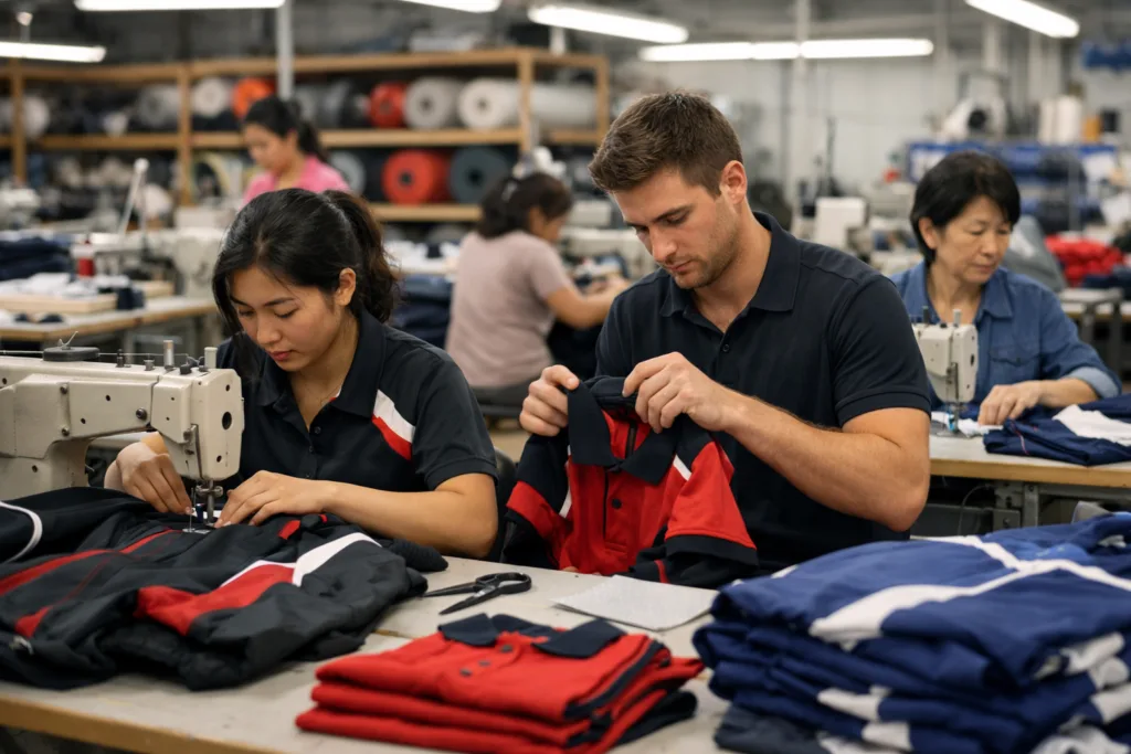 How Long Does It Take to Manufacture Custom Team Clothing? (Full Factory Timeline Breakdown) 2 custom team apparel mass production