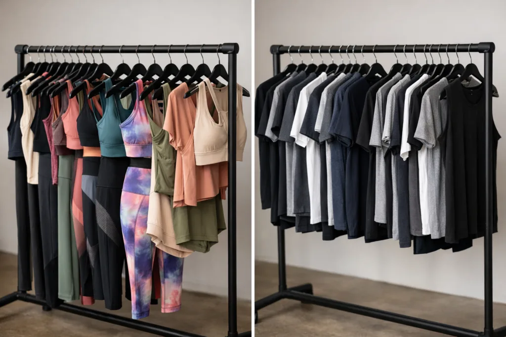 Real Differences: Gym Clothing Manufacturer vs Supplier Explained for Apparel Brands 3 custom vs wholesale gym clothing comparison