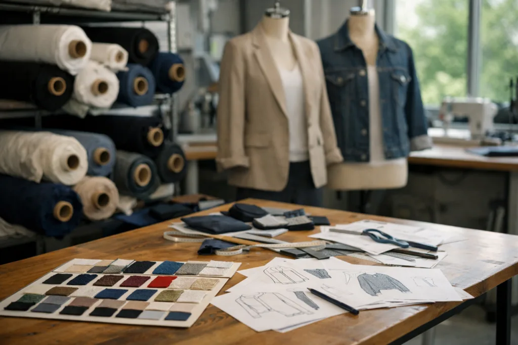 Unlocking Success: How Vertical Coordination Shapes Fabric-to-Garment Manufacturing for Apparel Brands 1 fabric to garment production office