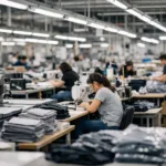 Apparel production floor with multiple steps, highlighting the operations where supply chain instability causes hidden costs.