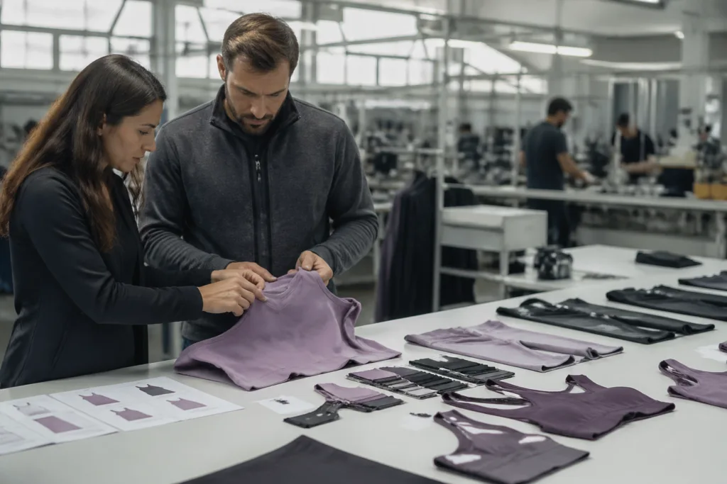 Master the Gym Clothing Sampling Process: Industry-Backed Steps for Flawless Bulk Orders 3 gym clothing pps quality check