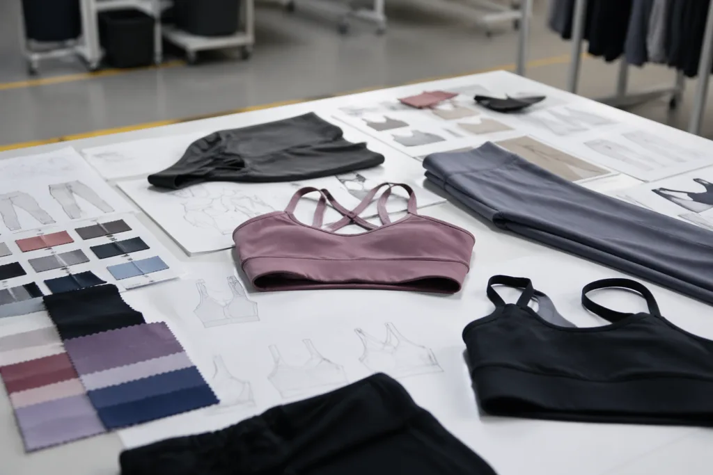 gym clothing sampling development