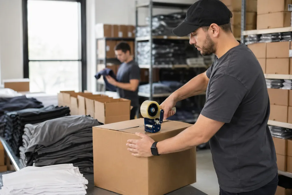How to Manufacture and Print Custom Dri-Fit Shirts for Brands—Your Complete Guide 3 packing delivery custom dri fit shirts