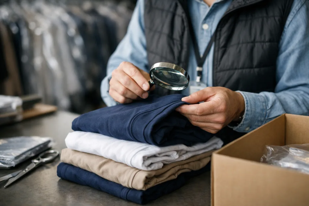 Unlocking Success: How Vertical Coordination Shapes Fabric-to-Garment Manufacturing for Apparel Brands 3 quality inspection garment supply chain