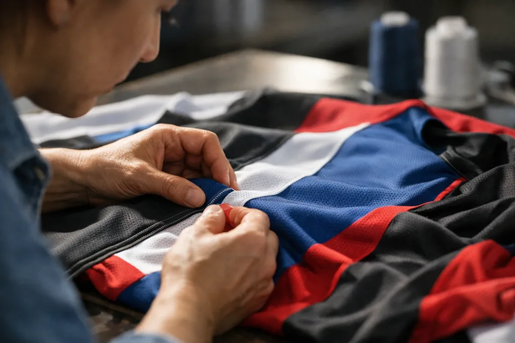 The Real Ingredients of Winning Team Uniforms: Comfort, Identity & Durability Decoded 2 sports team jersey sample inspection