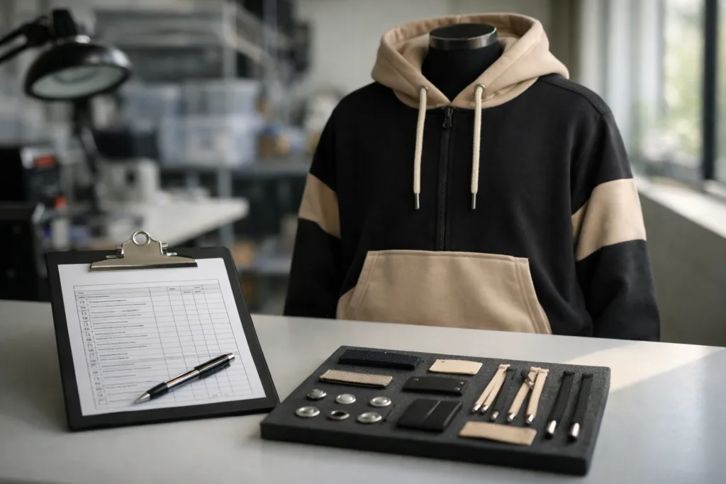 Before You Sample: The Ultimate Streetwear Hoodie Manufacturer Checklist for Brands 3 streetwear hoodie final sample qc