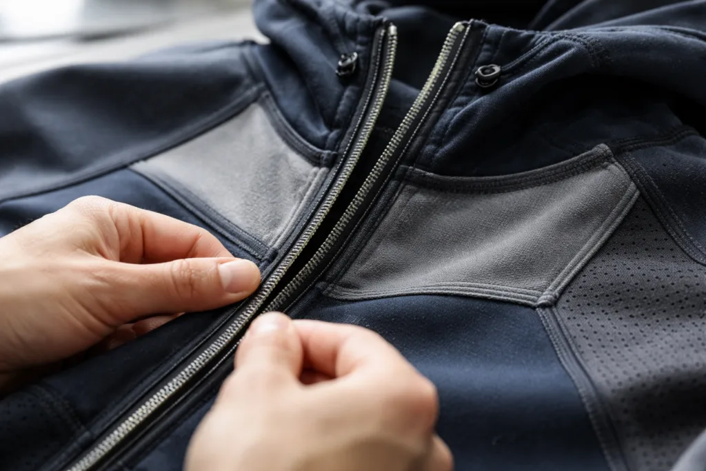 Unlocking Reliability: Complex Garment Development in China Explained 2 technical garment manufacturing china hoodie detail