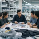 A professional sourcing review scene showing how buyers assess quote clarity, documents, and factory communication at the start of supplier evaluation.