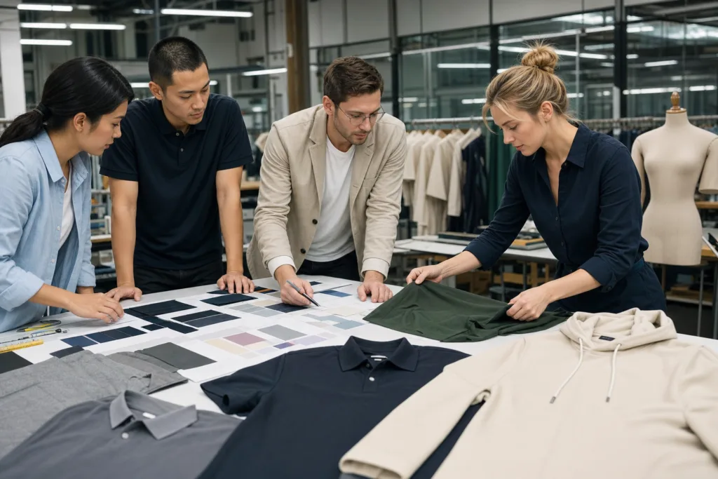 How to Choose the Right Custom Clothing Manufacturer for Your Brand 1 custom clothing manufacturer fabric planning