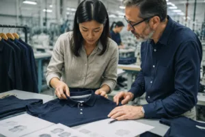 Home 41 A detailed factory review of polo shirt construction, measurements, and finishing before bulk approval.