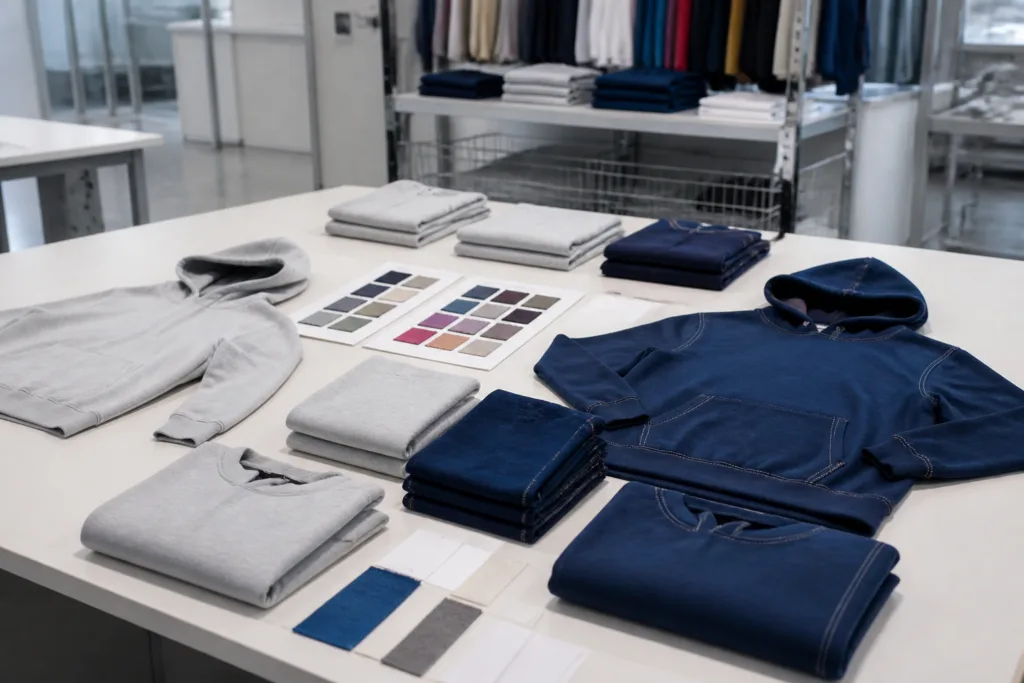 When to Use Blank vs Custom-Made Hoodies: A Manufacturer’s Guide for Printing Brands 2 factory comparison blank vs custom hoodies