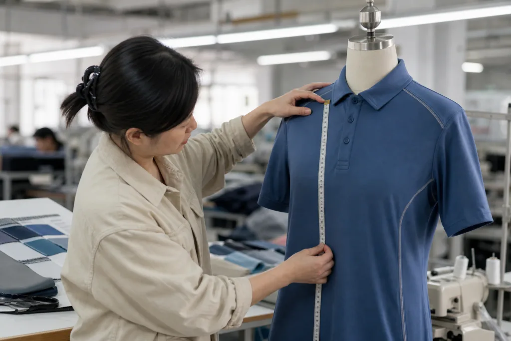 Custom Golf Shirts vs Standard Team Polos: Which Should a Brand Choose? 2 golf shirt fit construction review