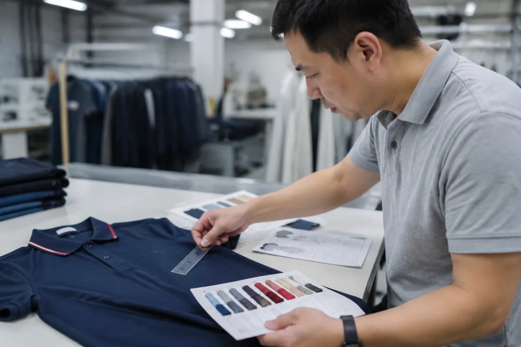 How to Build a Reliable Polo Shirt Uniform Program for Employees 2 logo size control uniforms