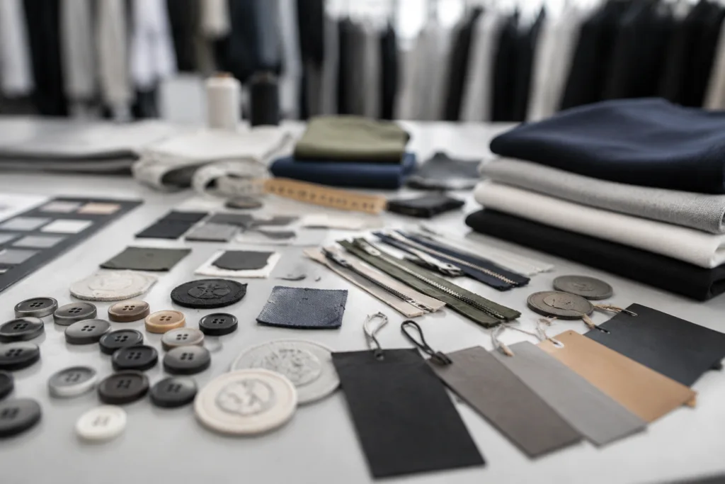 Why Low MOQ Clothing Orders Can Start at 10 Pieces—or Require 100: A Manufacturer’s Guide for Brands and Sourcing Teams 2 low moq trims branding options