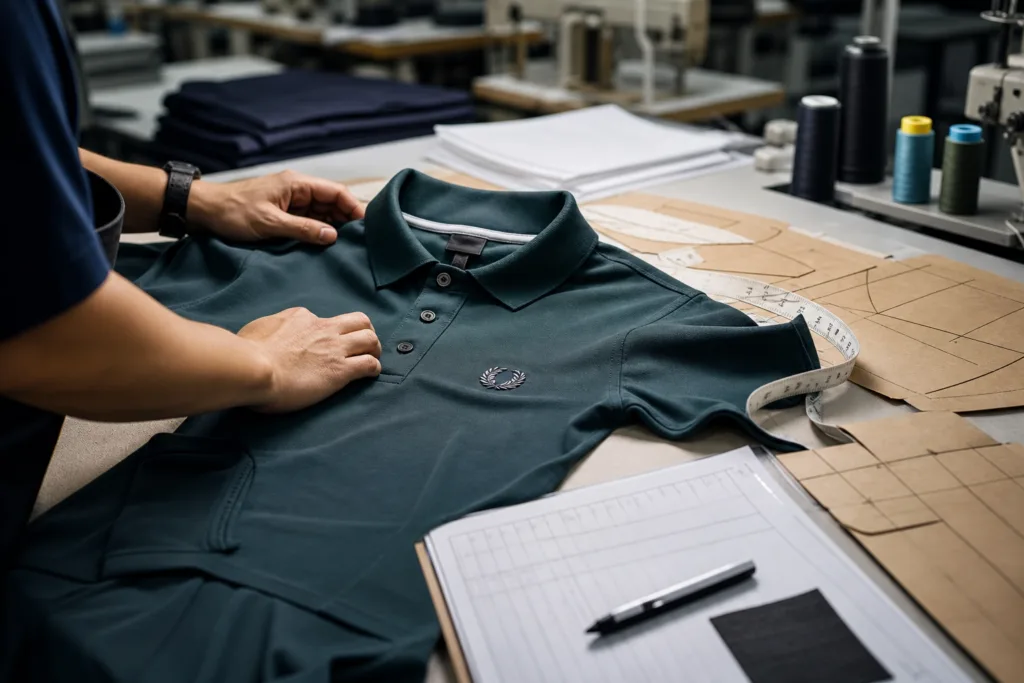 How to Choose a Polo Shirt Manufacturer for Custom Bulk Orders 2 polo shirt sample fit check