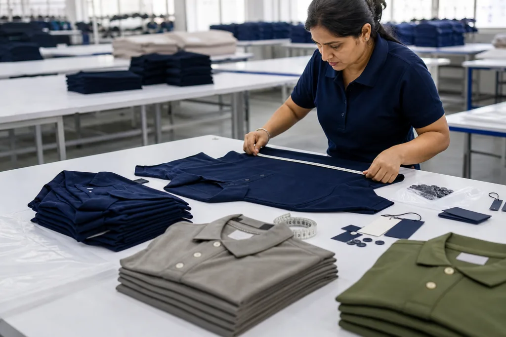 How Brands Can Develop Custom Polo Shirts That Truly Match Their Positioning: Fabric, Fit, Logo, and Packaging Options 3 quality control custom polo programs