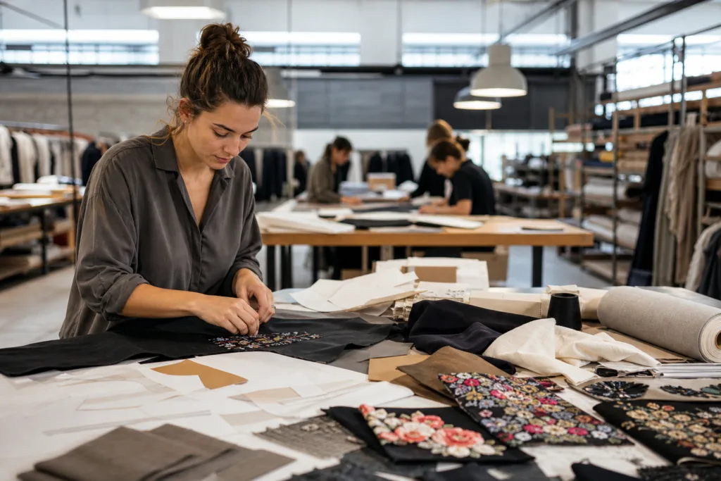 Low MOQ vs No MOQ in Clothing Manufacturing: What They Really Mean and Why Buyers Should Not Confuse Them 2 sampling setup low moq clothing