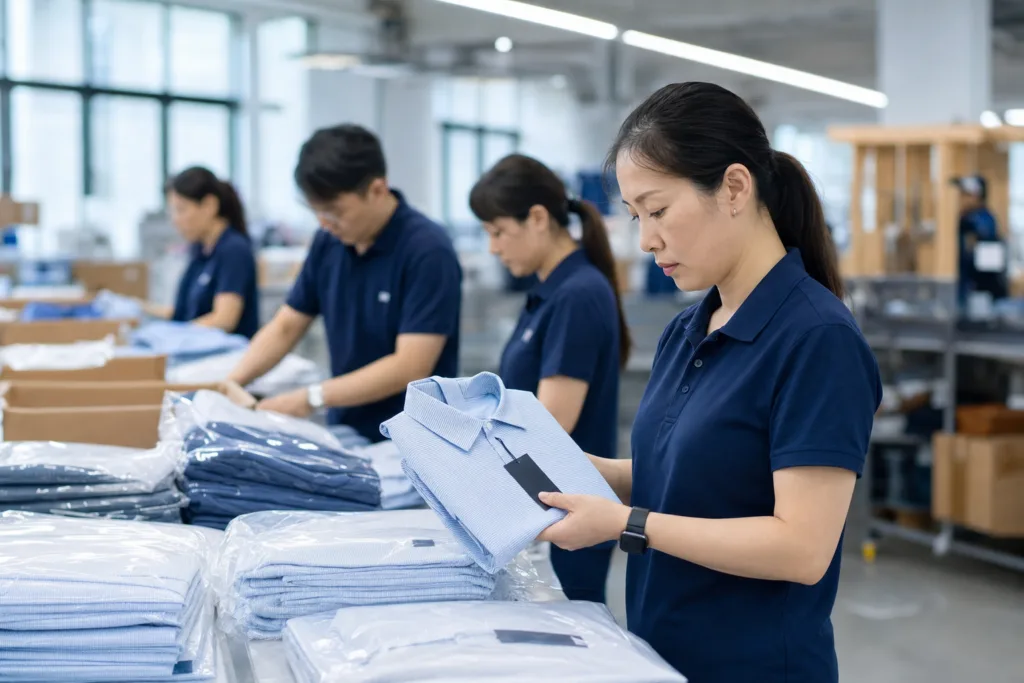 Custom Golf Polo Shirts for Clubs and Golf Apparel Brands: A Manufacturer’s Guide to Fabric, Fit, Branding, and Bulk Production 3 custom golf polo shirts bulk quality control
